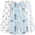 Yoofoss Baby Sleep Sack 12-18 Months 0.5 Tog Wearable Blanket for Baby, 3 Pack 100% Organic Cotton Infant Toddler Sleeping Sack 2-Way Zipper Lightweight Sleep Sack