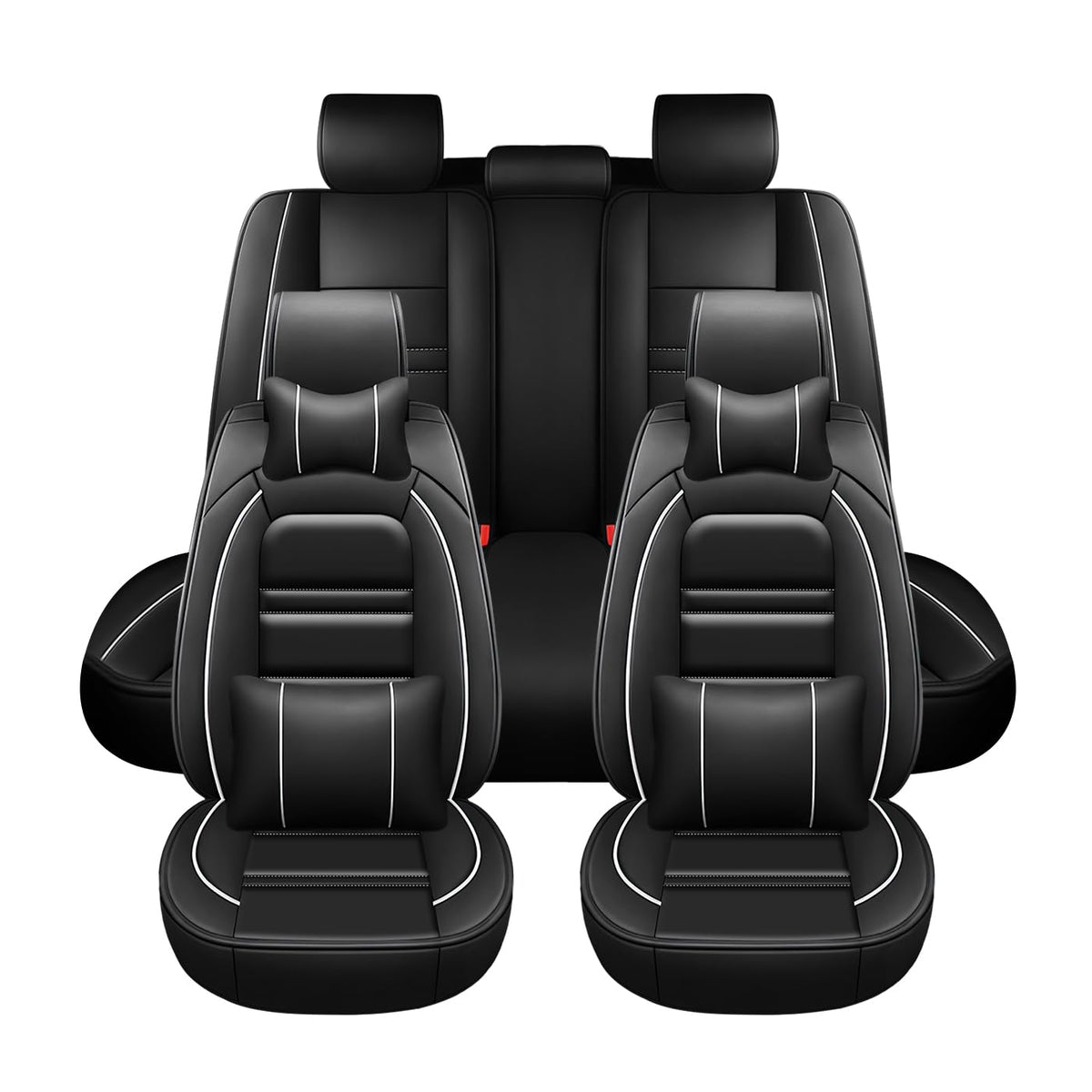 PACKMACH Car Seat Covers for Nissan Car Murano 2003-2025 | 5-Seats Seat Covers, Waterproof Seat Protectors, Automotive Seat Covers (Full Set with Pillow,Coffee)