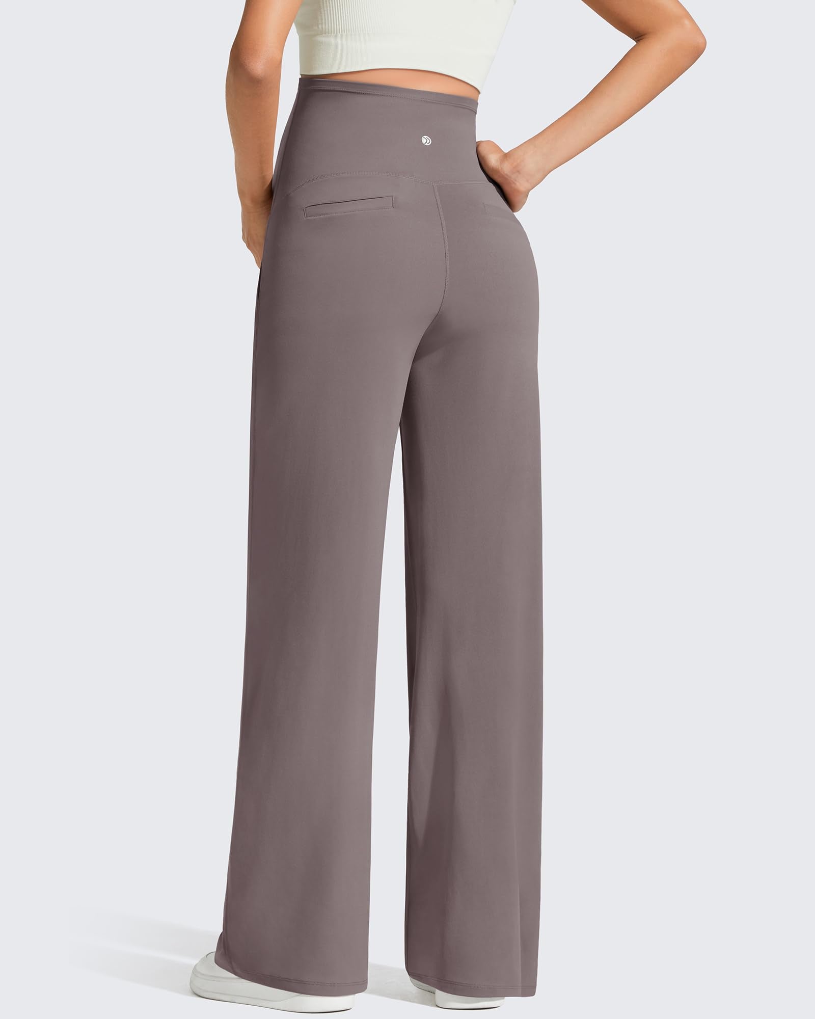 G4Free Pregnancy Pants with Pockets Maternity Clothes,Taupe,XL,Tall
