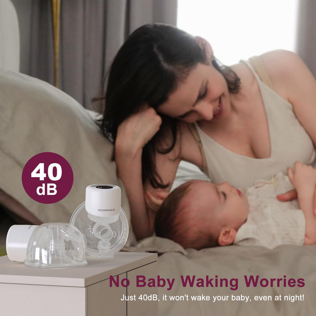 Wearable Breast Pump S12, Electric DoublePump Hands-Free Breastfeeding Pump, 12 Adjustable Suction Levels, Portable Low Noise Hospital-Grade Breast Pump with Carrying Bag, 24mm, 2 Pack, Grey