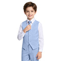 Lycody Boys Suit Vest Set Formal Dress Suits Wedding Outfit, Black, Size 10