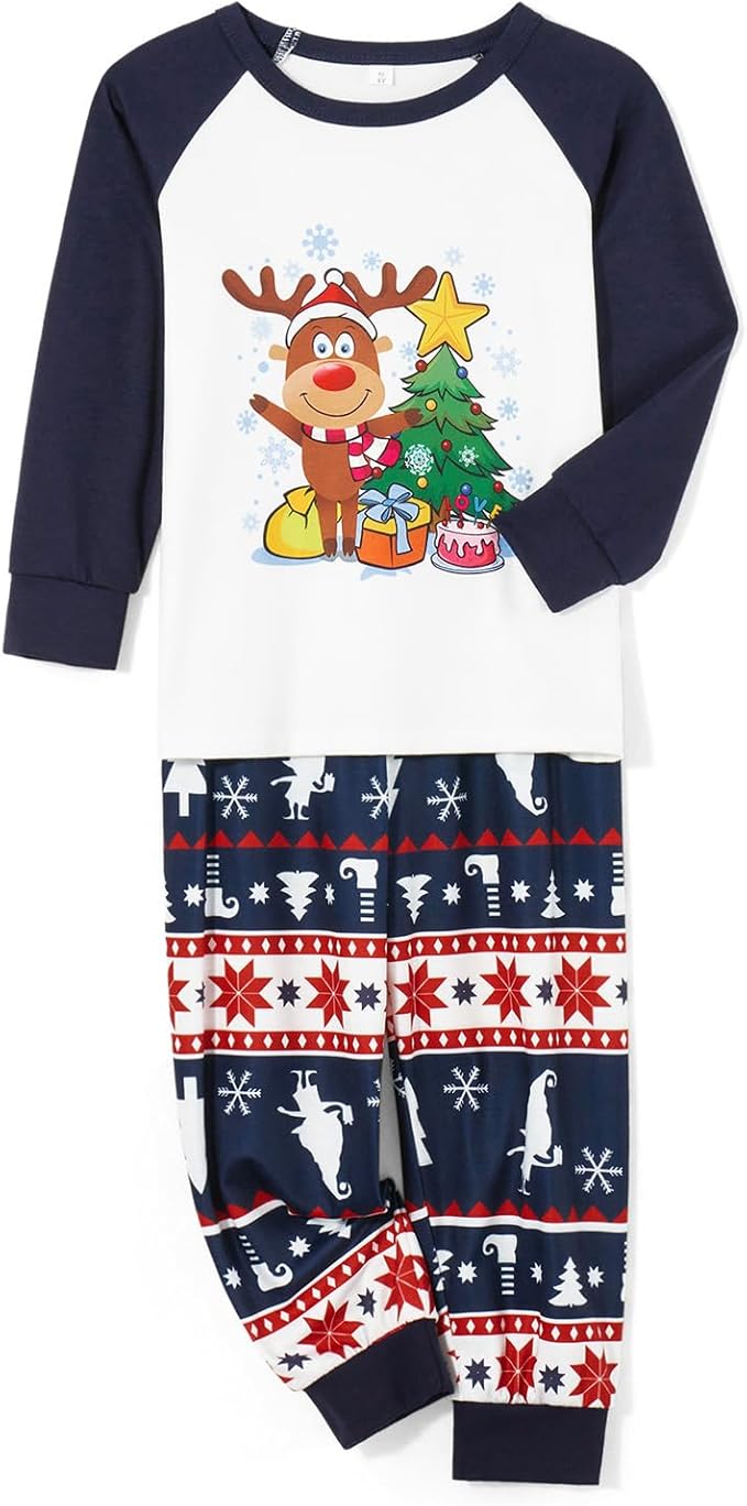 Awoscut Family Christmas Pajamas Matching Pajamas for Family, Xmas PJs Sets Holiday Sleepwear