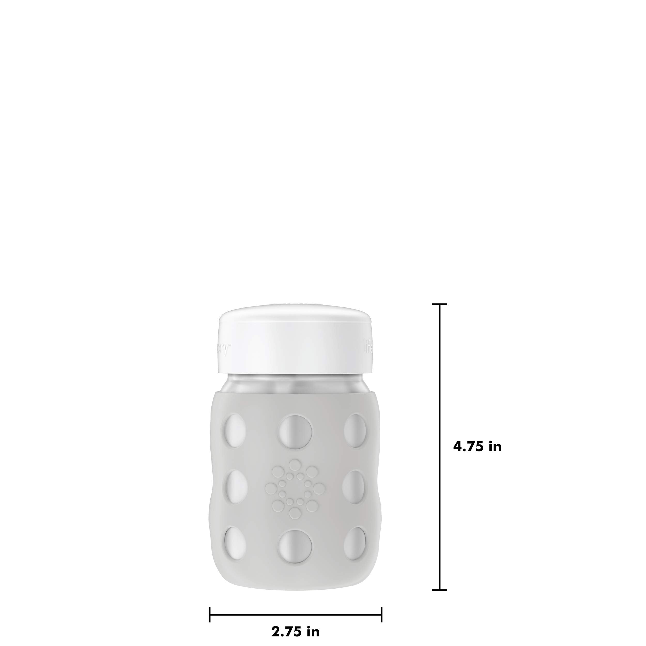Lifefactory 8oz Stainless Steel Food Jar with Cap, Stone Gray
