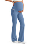G4Free Maternity Yoga Pants Pregnancy Clothes for Work,Royal Blue,XS,Petite