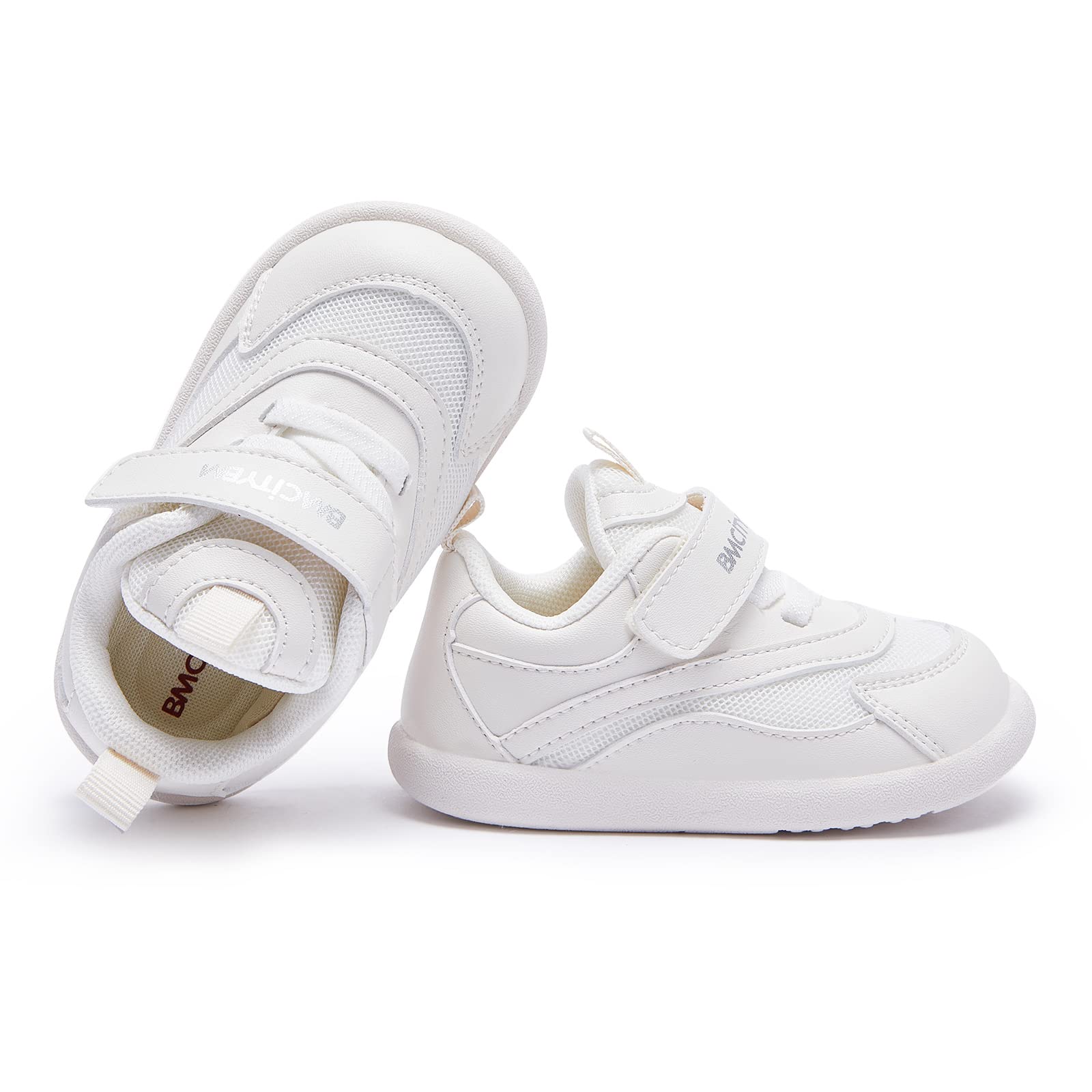 BMCiTYBM Baby Walking Shoes First Infant Sneakers White Size 18-24 Months
