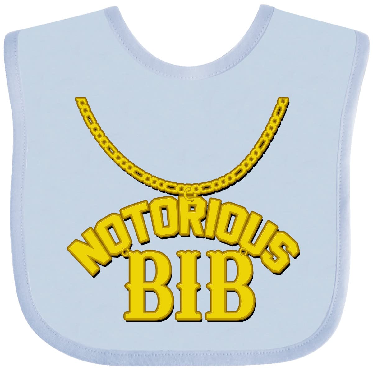 inktastic Notorious Bib Baby Bib White and Black 1c5d1