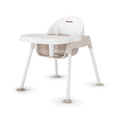 Foundations Secure Sitter 11" Feeding Chair Highchair, White/Tan