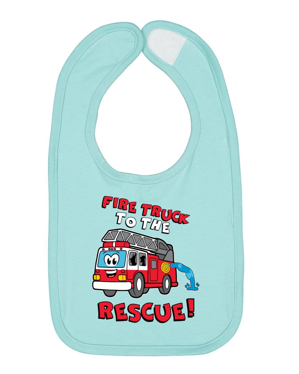 Wild Bobby Fire Truck to the Rescue Funny Cute Humor Infant Premium Jersey Baby Bib for Girls Boys, Chill, One Size