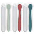 3-Piece Silicone Baby Feeding Spoons with Hygienic Travel Case, First Stage Infant Spoons, Soft-Tip Easy on Gums, Baby Training Spoon,Infant Utensils Feeding Supplies,Dishwasher & Boil-proof