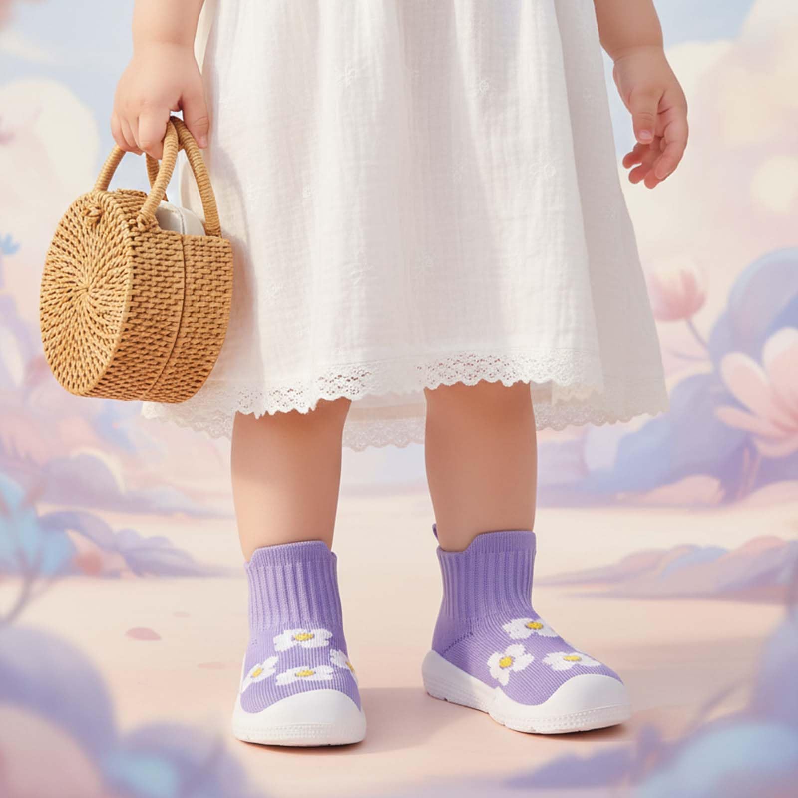 MORENDL Toddler Sock Shoes Baby Walking Shoes Infant Slippers Boys & Girls Non-Slip Sneakers