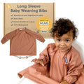 BIBaDO Attachable Long Sleeve Bib for Babies & Toddlers – Easy Clean