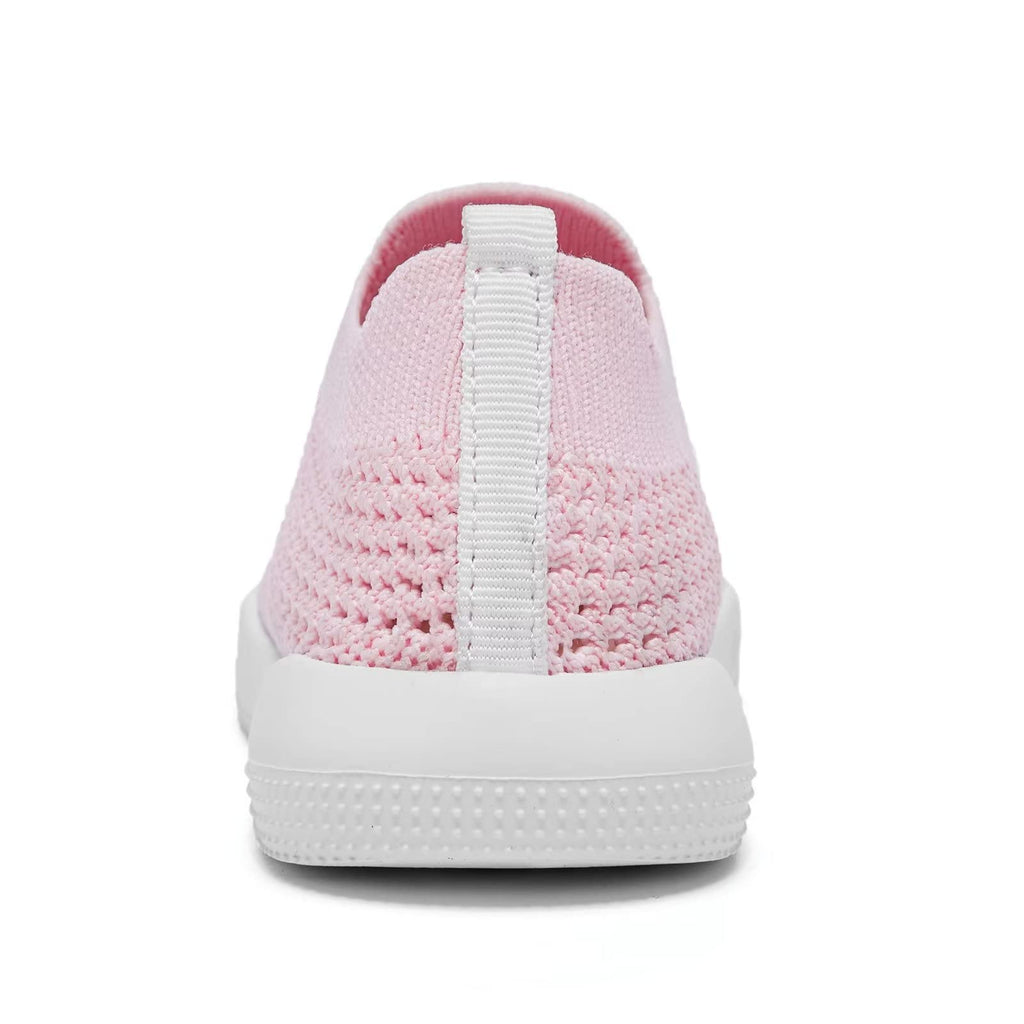 Baby Shoes Girls Boys Baby Sock Shoes with Non Slip Soft Rubber Sole Infant First Walking Sneaker Toddler Slipper Lightweight 15-18 Months Pink Heart