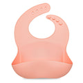 Loulou Lollipop Waterproof Silicone Feeding Bib for Babies & Toddlers, Catch-All Pouch, Easy Clean, 3–36 Months – Pink Quartz