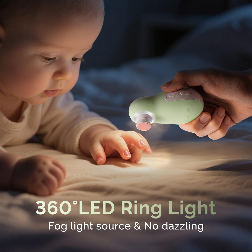 MelodySusie Baby Nail File PC20F with Night Light for Newborn Nail Care
