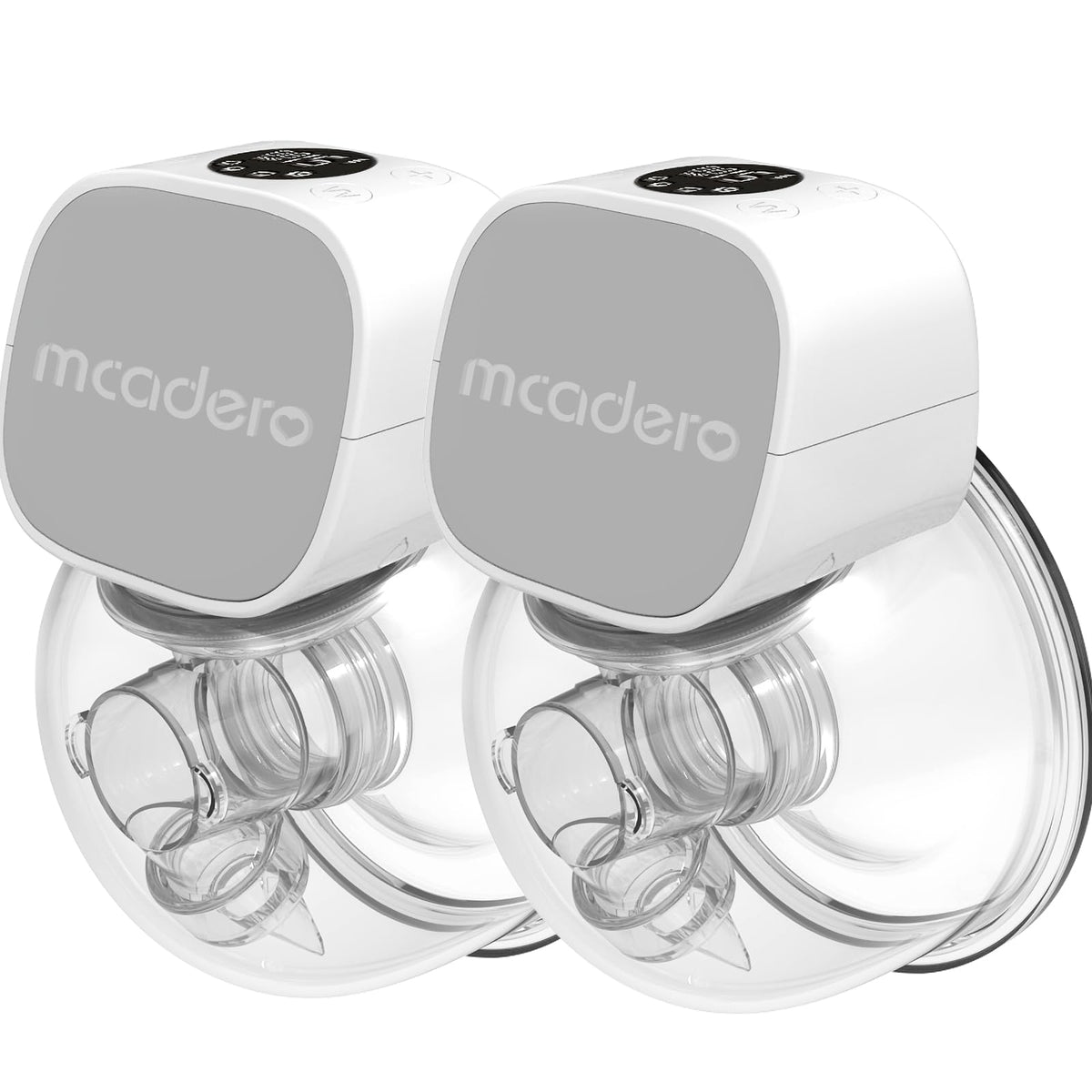 M1 2025 Upgrade Hands Free Wearable Breast Pump, Breastfeeding Pump Electirc Portable with 4 Modes &12 Levels, Deal Rhythm for More Milk, 2 Pack White New