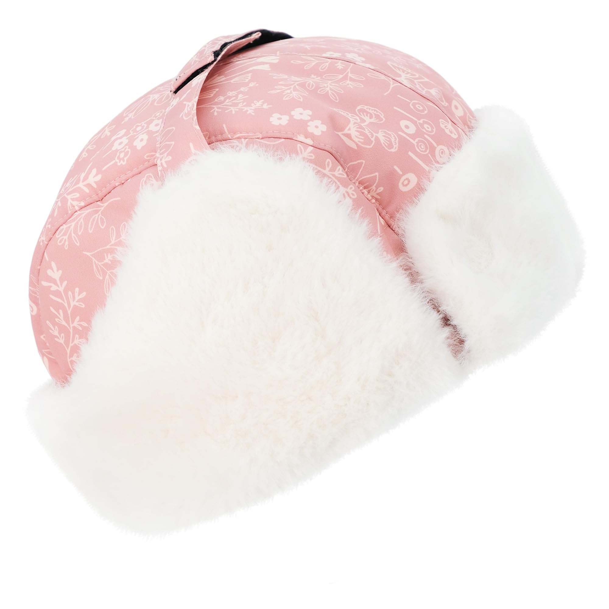 JAN & JUL Toasty-Dry Trapper Hat for Baby and Kids (Prairie Flowers, XL)