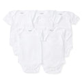 Burt's Bees Baby Unisex Bodysuits, Short Sleeve Organic Sleepwear, 5-Pack