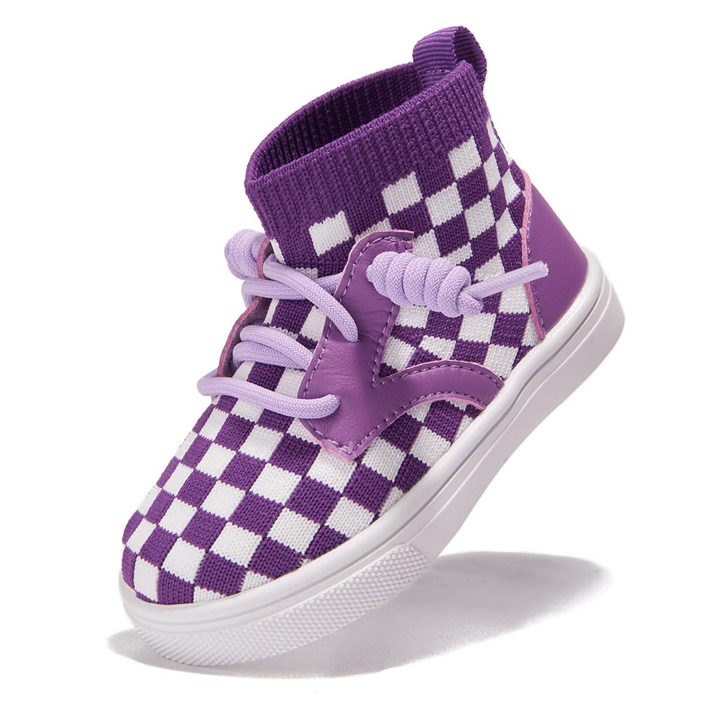 Newsonet Baby Walking Shoes First Infant Sneakers Purple Size 6-12 Months