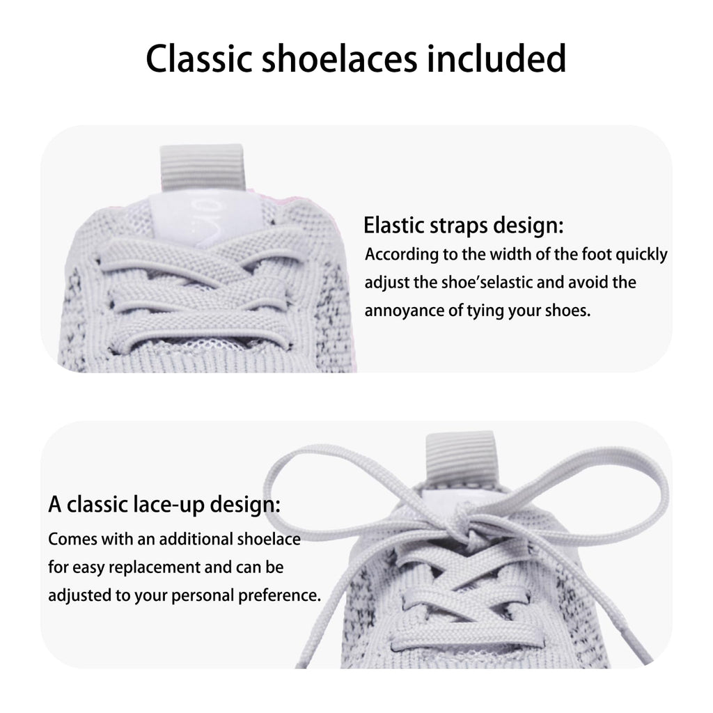 MORENDL Toddler Shoes Baby Walking Sock Shoes Infant Sneakers Boy Girl Barefoot Tennis Shoe Non-Slip Brethable Mix Dark Grey 18-24 Months