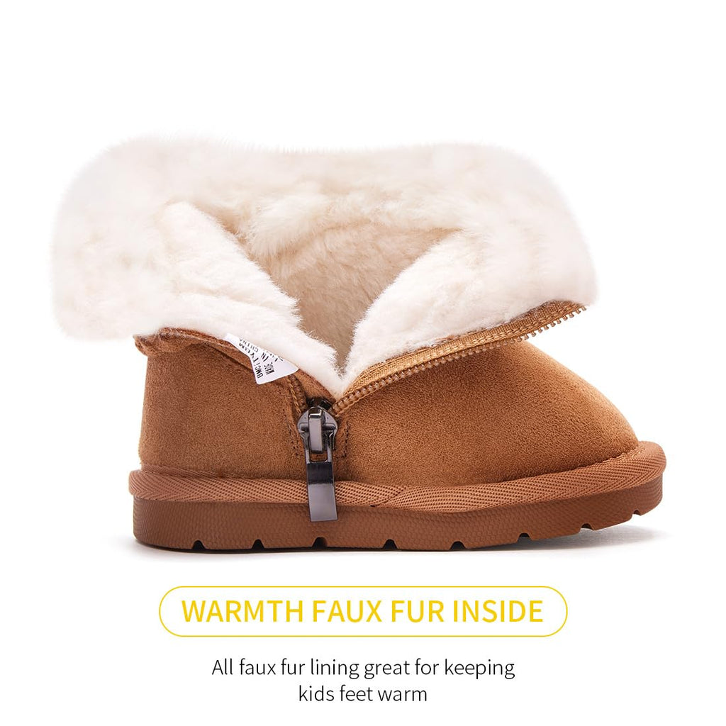 BMCiTYBM Baby Snow Winter Boots Girls Boys Infant Walker Shoes 6-12 Months
