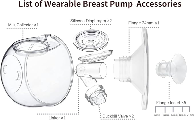 Upgrade Duckbill Valves Compatible with TSRETE/kmaier/eulumap/Momcozy S9/S12 Wearable Breast Pump，Original Parts Updated with Free Rotation,6pcs