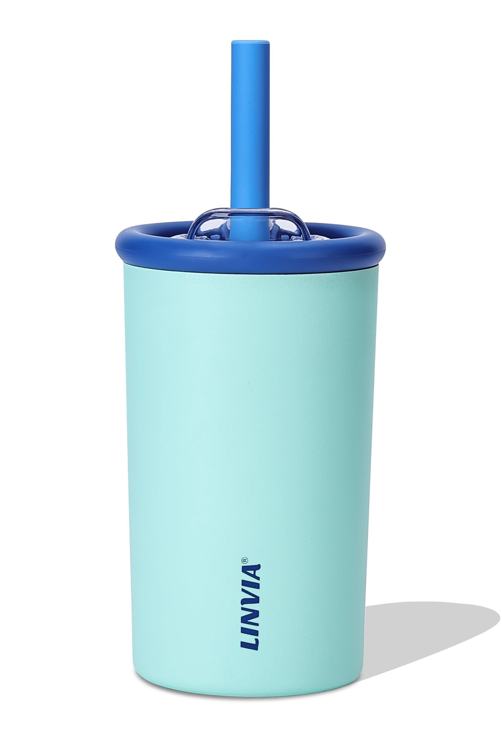 LINVIA 12 oz Candy Tumbler, Insulated Water Bottle with Straw Lid