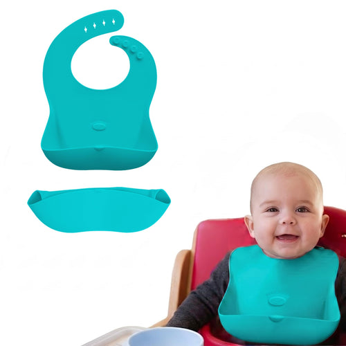 Abiie Ruby Wrapp Waterproof Silicone Bibs for Babies & Toddlers