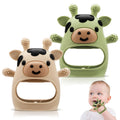 2 Pack Baby Teething Toys 3-6 6-12 Months, Silicone Teether Mittens