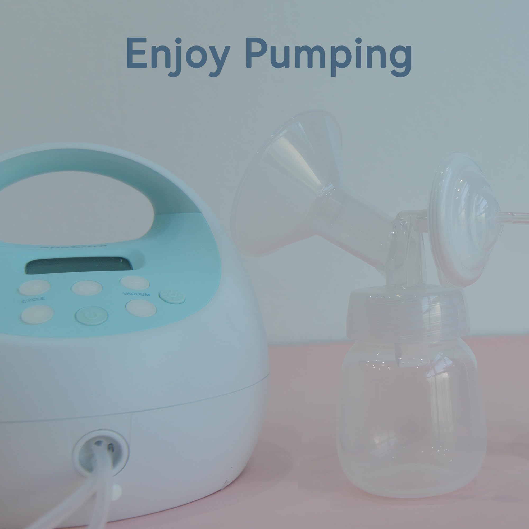 TOVVILD 21 mm Flange Set Compatible with Spectra/Motif Luna Wide-Mouth Bottles, Breast Pump Parts Includes Breast Shield Tubing Valve Backflow Protector, Not Original Spectra Accessories