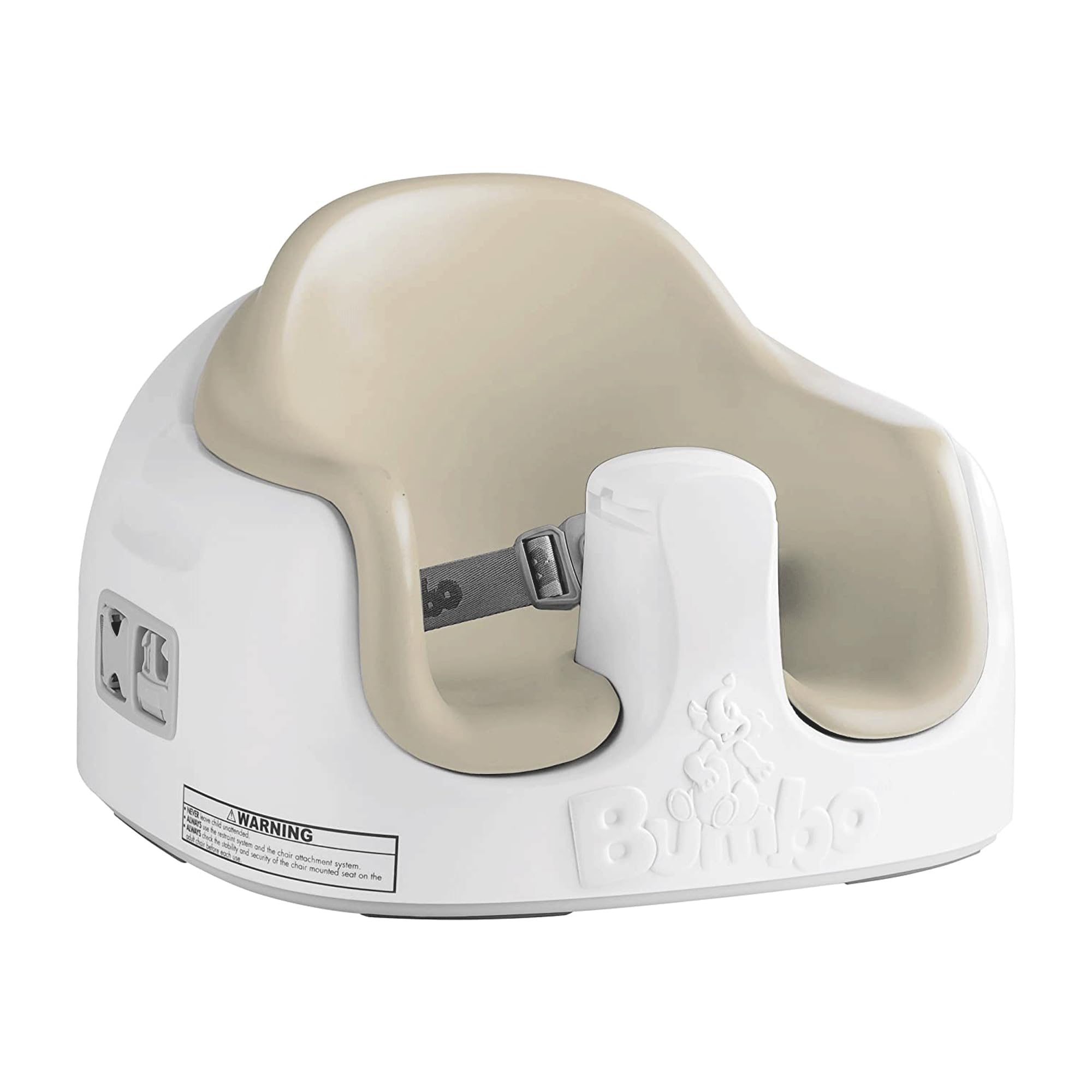 Bumbo 2 Pack 3-in-1 Multi-Seat for 6 to 36 Months, Travel Baby Feeding and Play Floor Seat, All-in-One Portable Booster with Tray & Toddler High Chair, Taupe