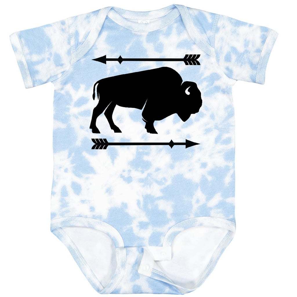 inktastic Buffalo Cute Animal Western Baby Bodysuit 6 Months Tie Dye Blue 2ae82