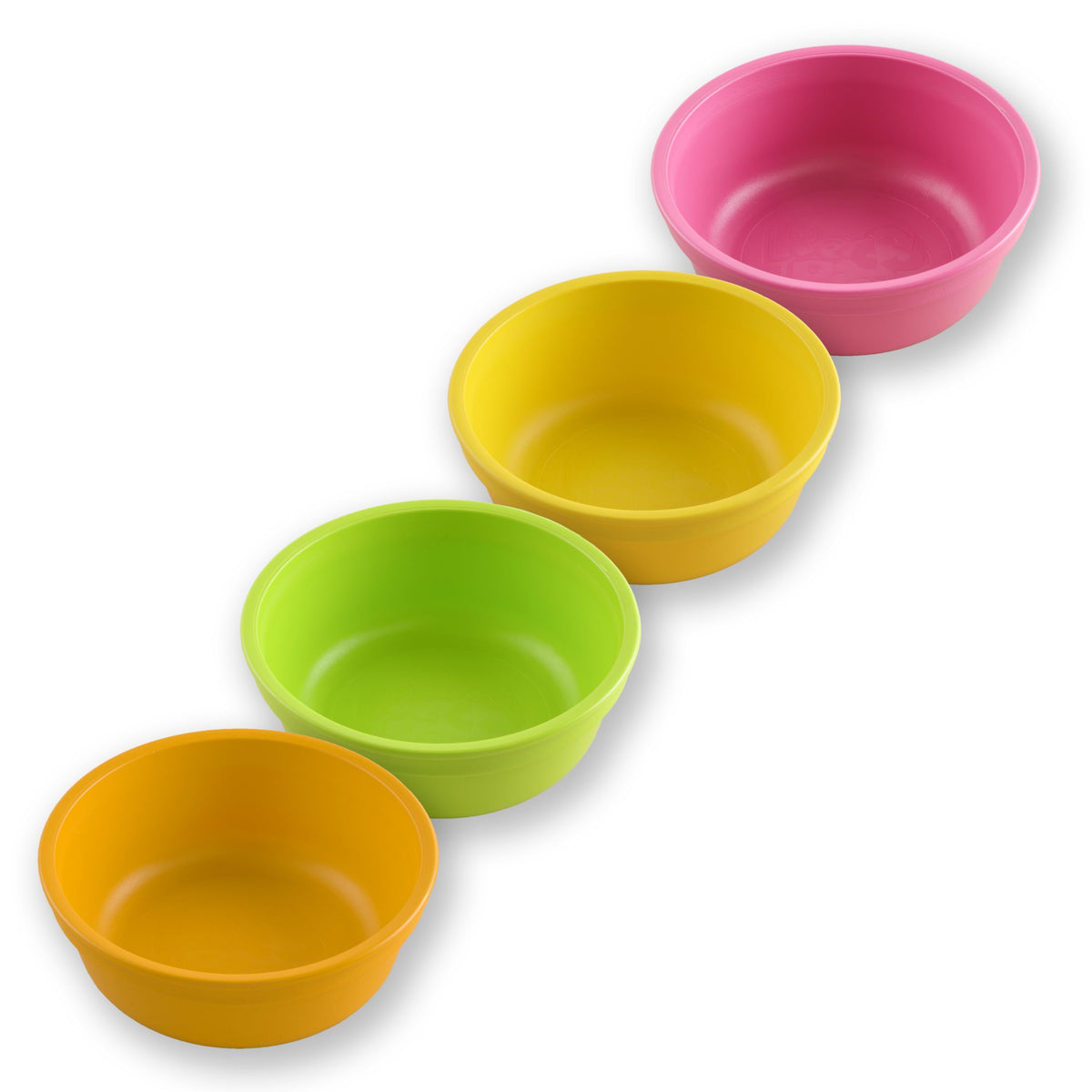 Re-Play 12 oz. Toddler Bowls Set of 4 - Kids Deep-Walled, Durable & Reusable Snack and Meal Bowls, Dishwasher & Microwave Safe, BPA-Free, Made in USA from Recycled Plastic, Christmas