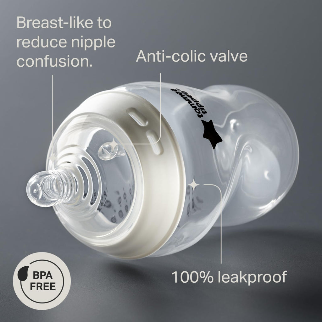 Tommee Tippee Natural Start Baby Bottles, Anti-Colic, 0m+, 5oz