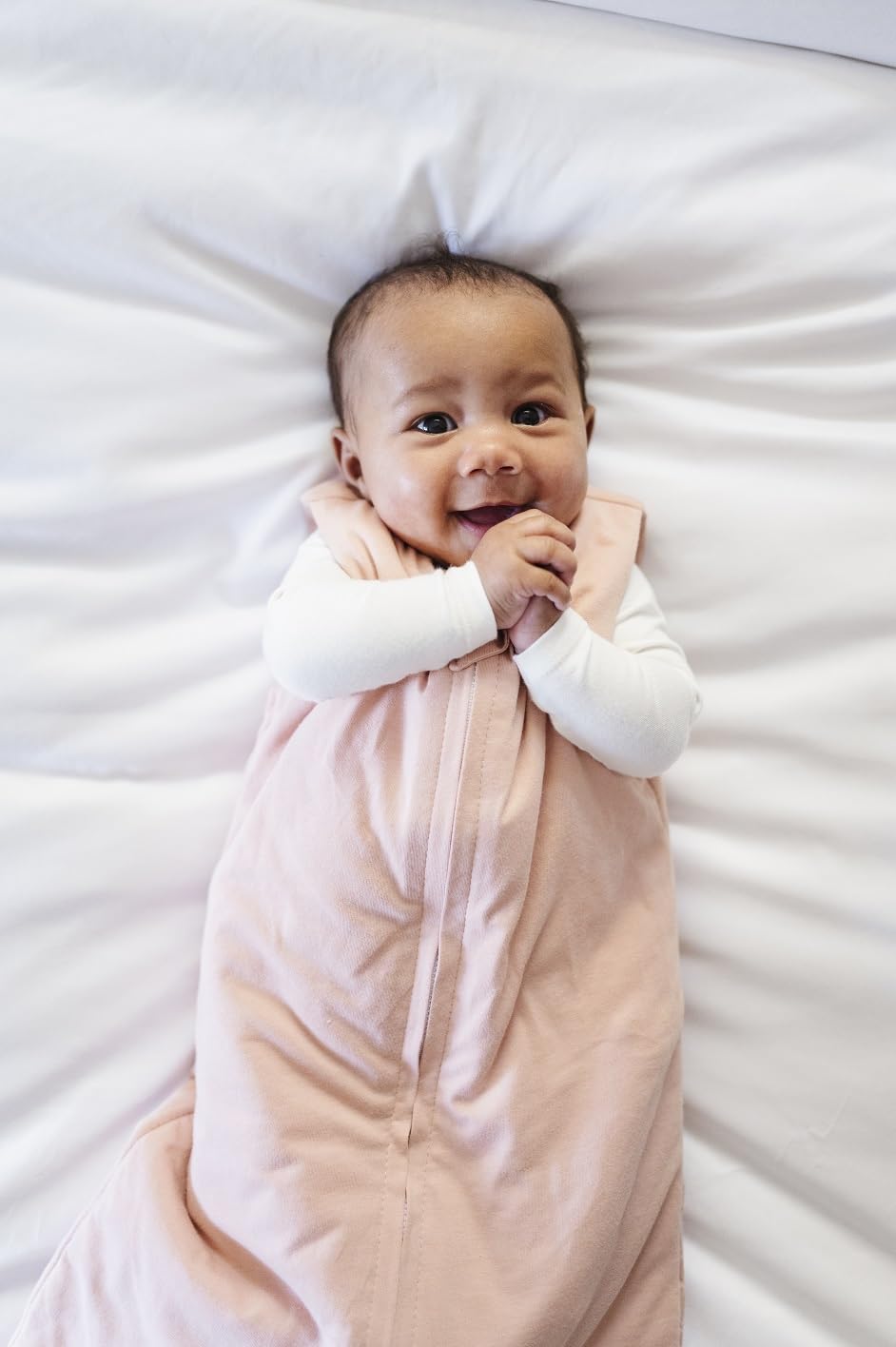 Ely's & Co. Winter Sleep Sack, Wearable Blanket with Soft Quilting, Transitional Swaddle for Baby Girl, 1.0 TOG (Rose Pink, 12-18 Months)