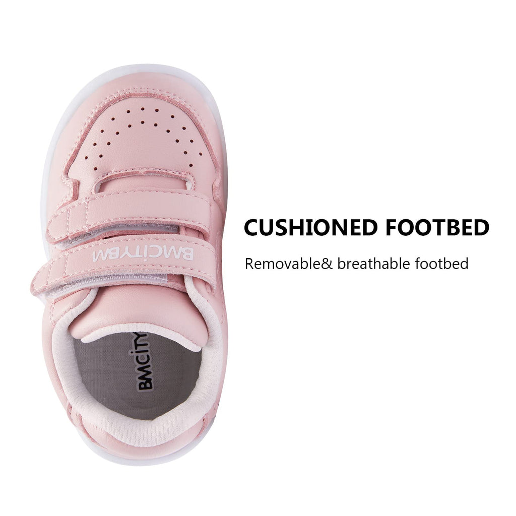 BMCiTYBM Baby Girl Sneakers Toddler Walking Shoes Pink Size 18-24 Months