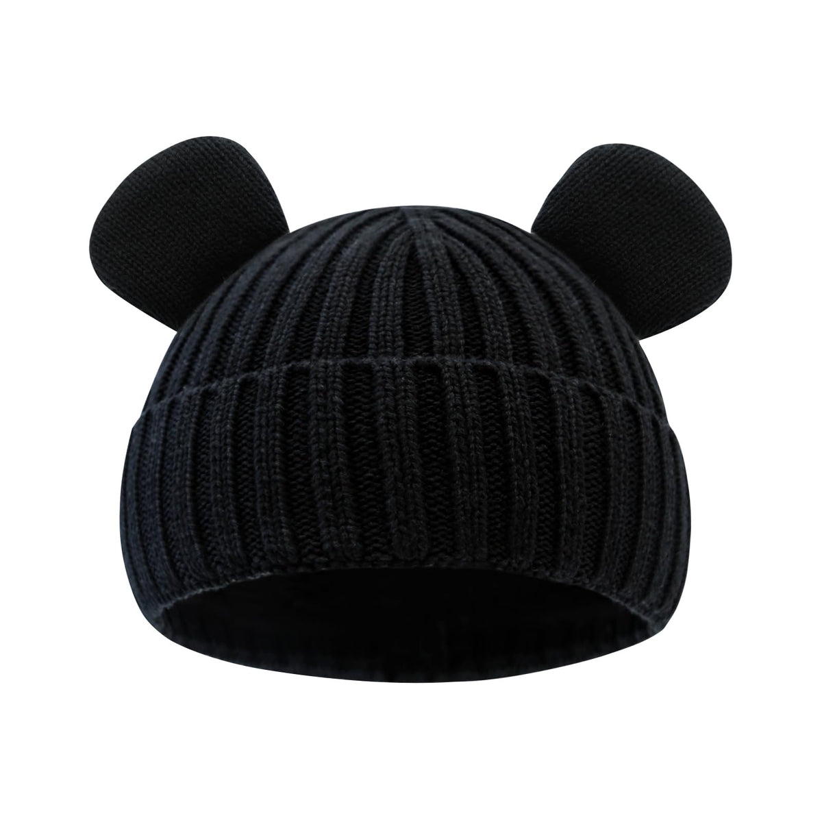 RUIKUNA Toddler Boy Winter Beanie Baby Knit Hat Warm Girl Beanies Newborn Cute Hats for Kids (6-24 Months, Navy)