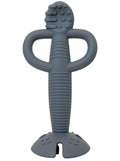 Busy Baby Teething Spoon is Dishwasher Safe in Food Grade Silicone (Pewter)