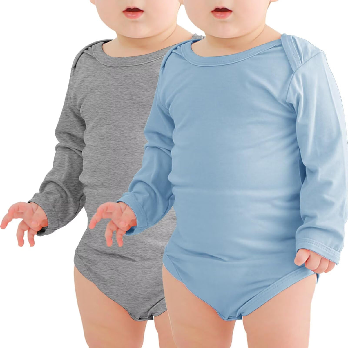 Jimonda Baby Rompers | Soft Summer Long-Sleeve Bodysuit for Newborns 0-24M | Breathable Infant Onesie with Snap ButtonsTurmeric&Black