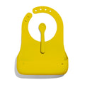 Avanchy Roll & Go Silicone Baby Bib with Spoon, Waterproof, Yellow