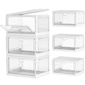 Kmiectse Clear Storage Bins with Lids 3 Pack 【Stackable & Sturdy】