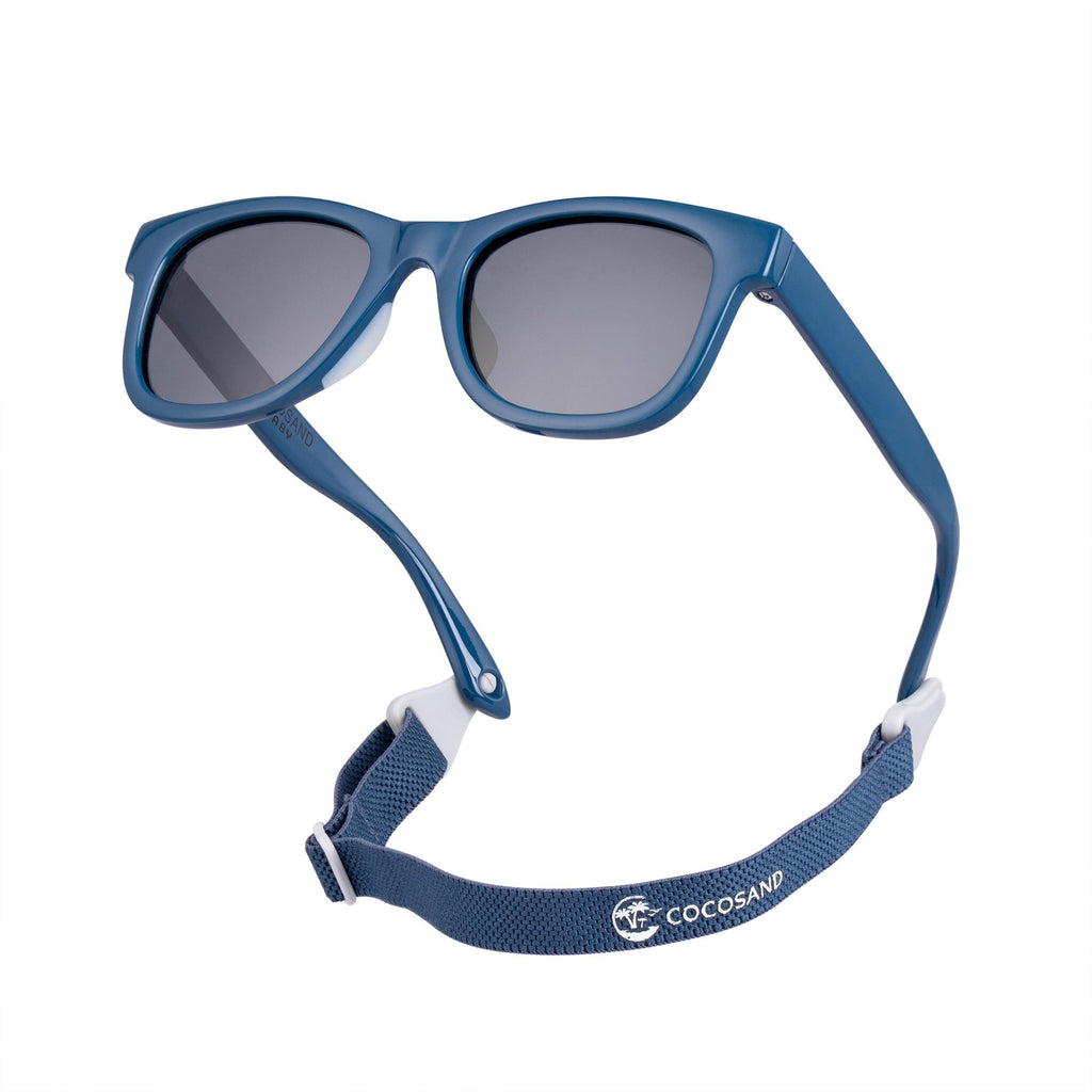 COCOSAND Flexible Polarized Baby Sunglasses with Strap & Silicone Nose Pads