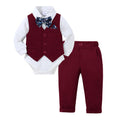 DISAUR Baby Boy Christmas Outfit 12-18 Months 1t Christmas Wine Red Traje De Bautizo Para Niño