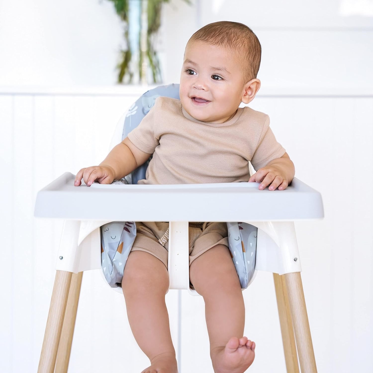 Nibble and Rest Highchair Insert Cover, Compatible for IKEA Antilop Highchair, High Chair Accessories Stain-Proof and Wipeable Insert Cover (Cushion NOT Included)(Dinosurdays)