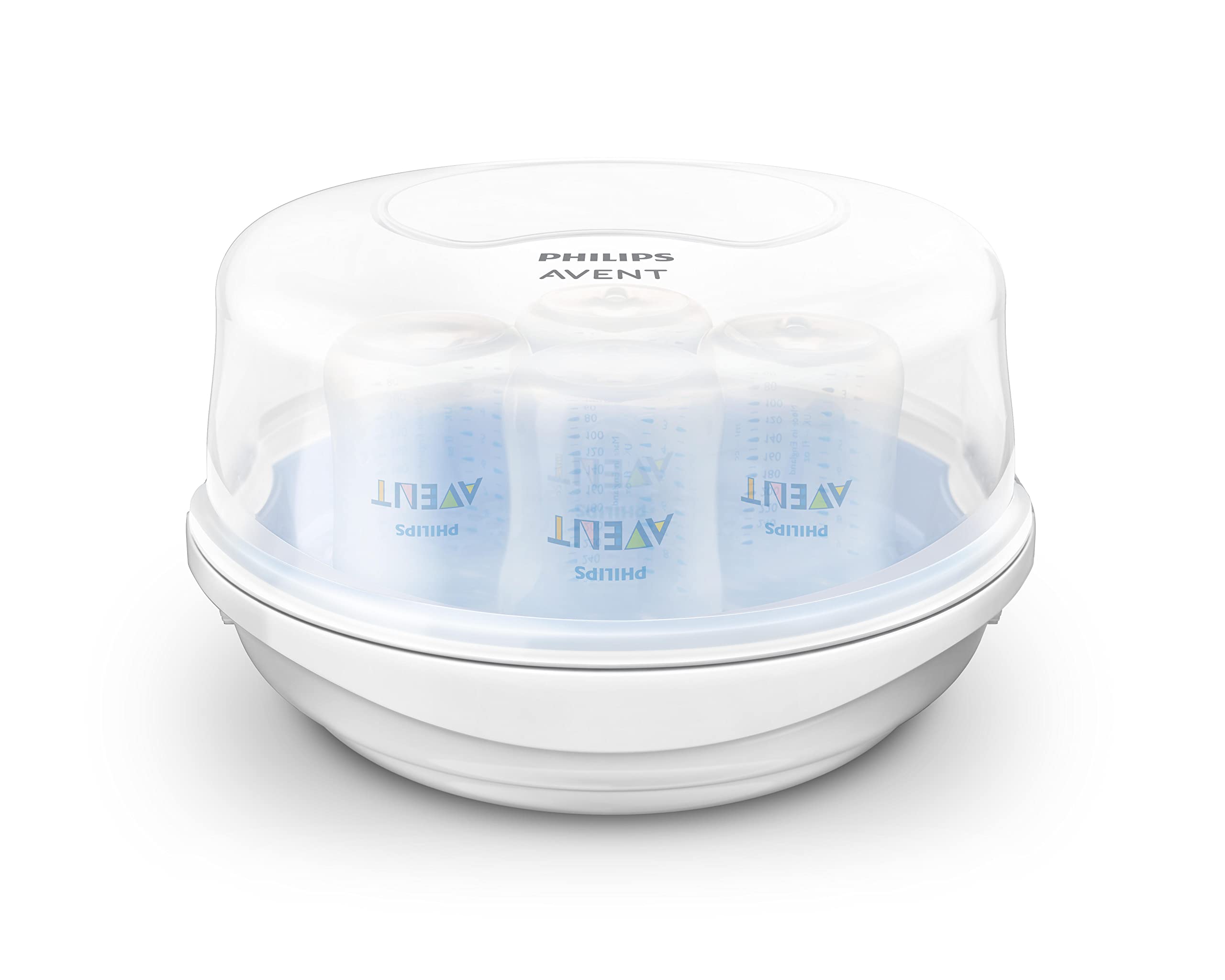 Philips Avent Microwave Steam Baby Bottle Sterilizer, 4-Bottle Capacity