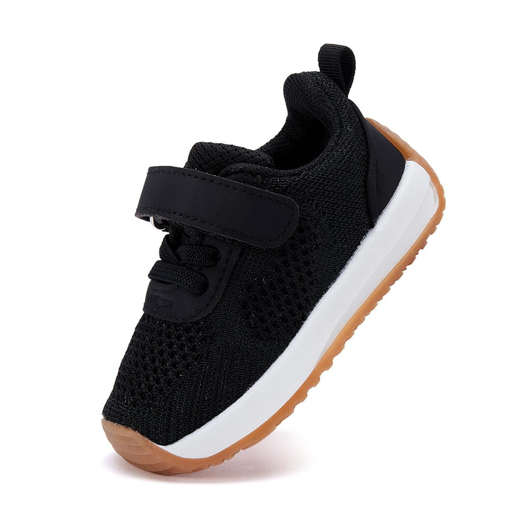 BMCiTYBM Baby Walking Shoes Unisex Infant Sneakers Black Size 18-24 Months