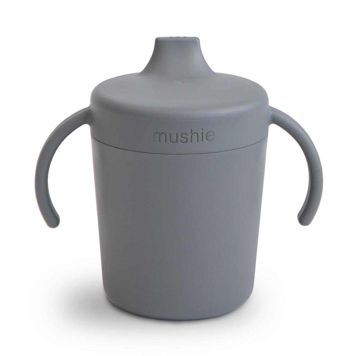 mushie Trainer Sippy Cup | Made in Denmark | Leak Resistant Twist-Off Lid & Handles | 6 Months + (Blush)