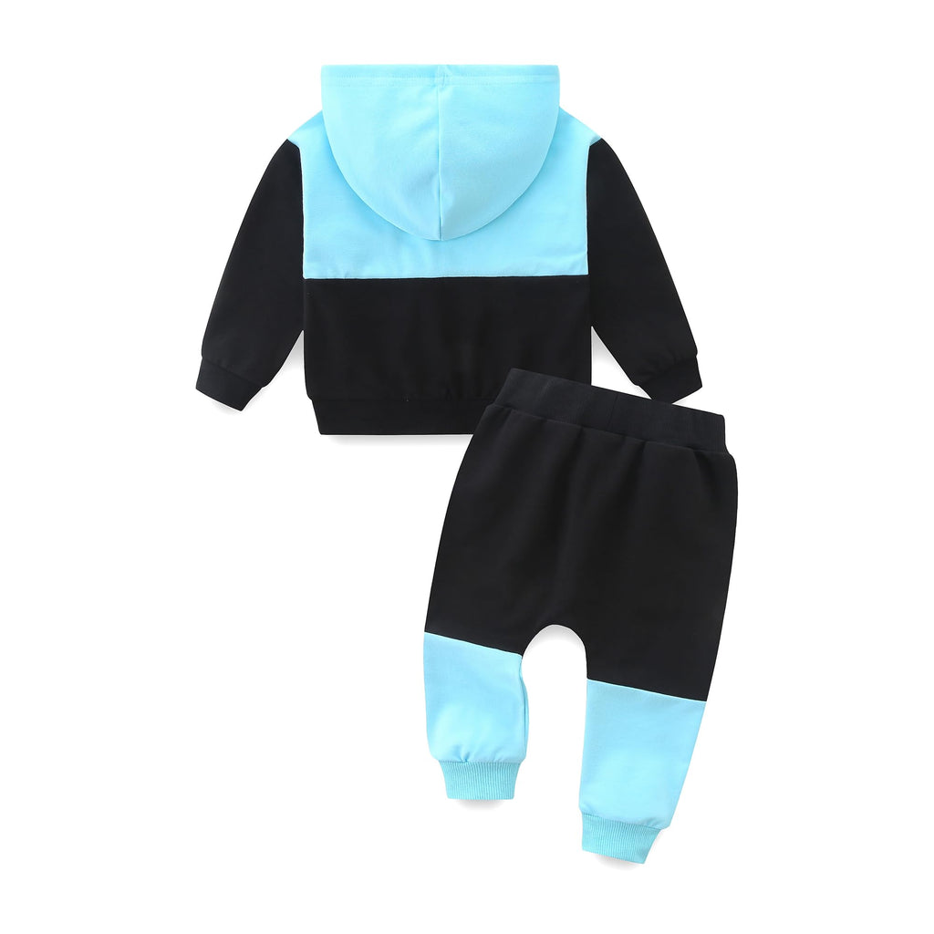 Babymine Toddler Boy Clothes Long Sleeve Hoodies Top With Elastic Waistband Pants Fall Winter