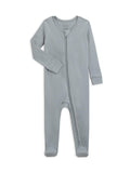 Colored Organics KENDI Organic Cotton Zip Sleeper - Mist 3-6M