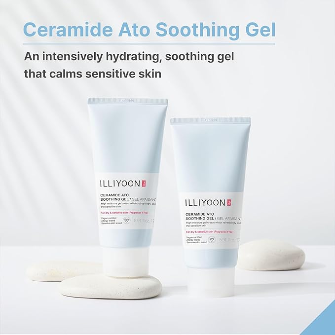 Illiyoon ATO Cream 6.76 Fl Oz with ATO Soothing Gel 5.91 Fl Oz