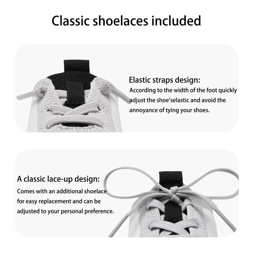 MORENDL Toddler Shoes Baby Walking Sock Shoes Infant Sneakers Boy Girl Barefoot Tennis Shoe Non-Slip Brethable White Grey Black